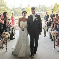 It's a rainy day here on the East Coast, I'm in need of sunshine.  So show me your wedding dress