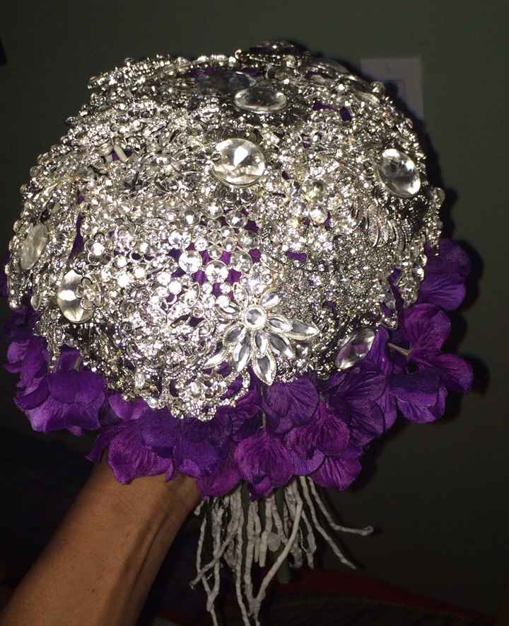 To everyone who helped with my brooch bouquet yesterday. I redid it.  Before and After Pic!
