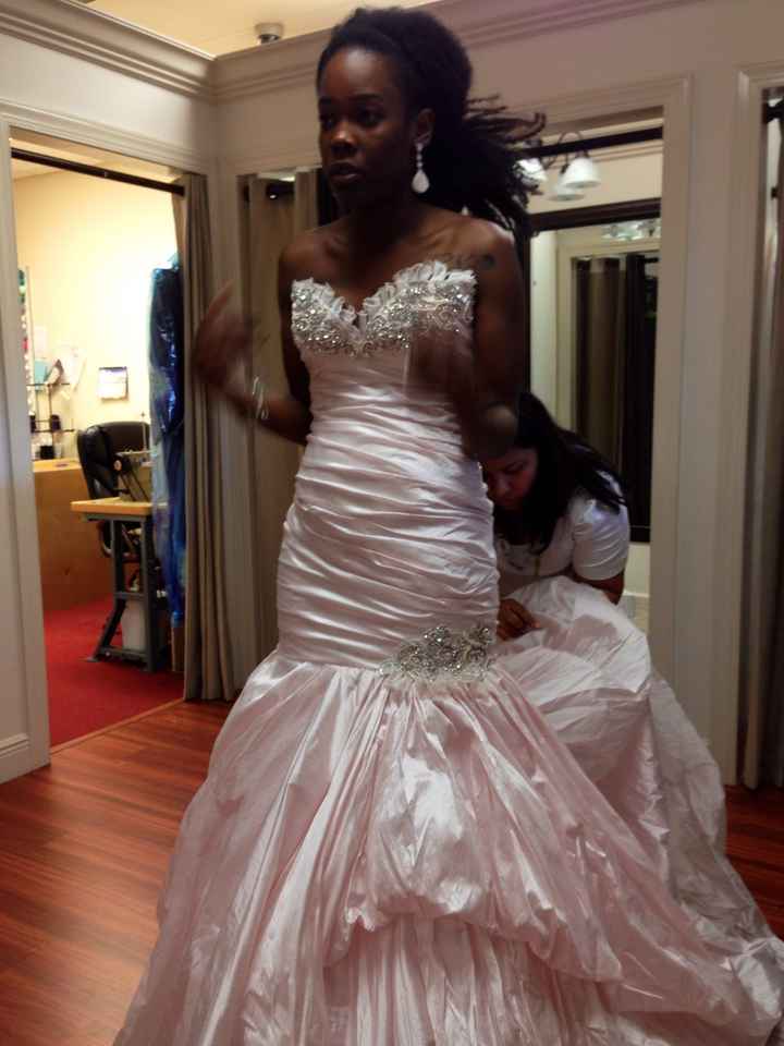 She says I don't need alterations, I disagree. What do u think?  Pics