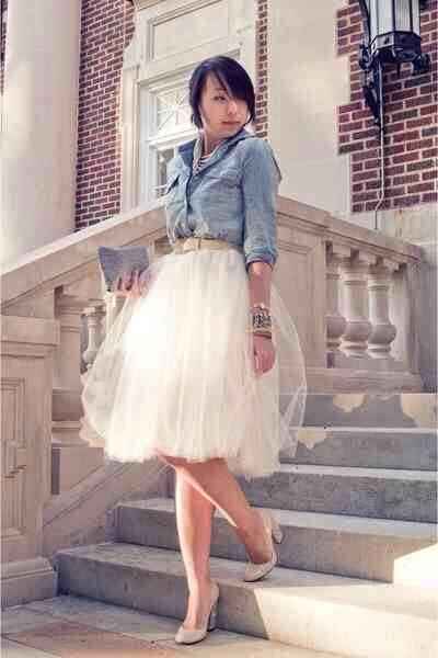 Pretty in Pink Bridal shower: Help pick my skirt.