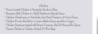Help me pick a chicken dish!!!