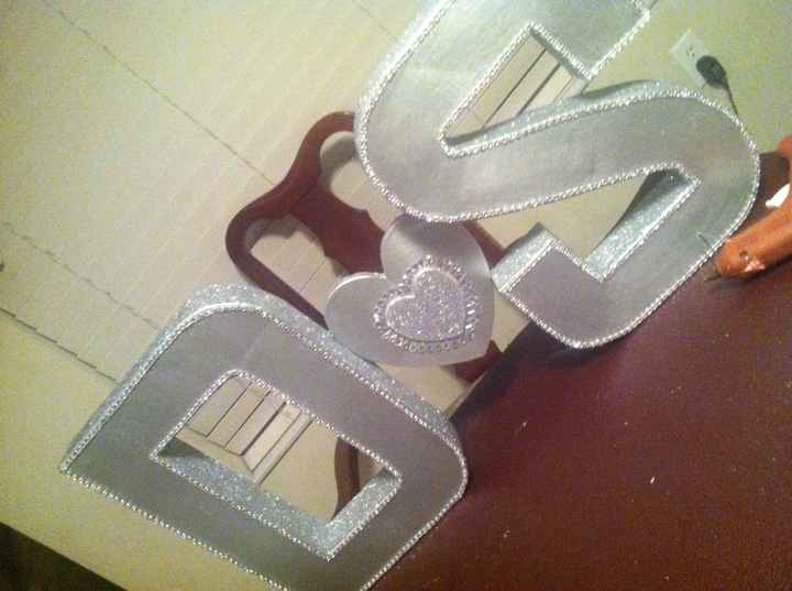My FAVE DIY YET/ diamond letters