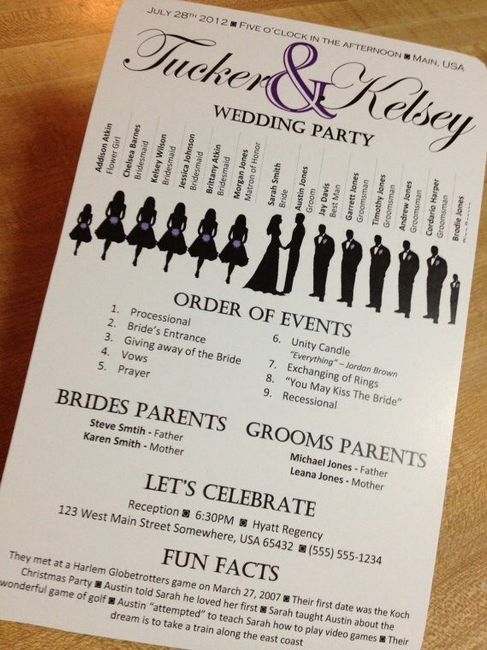Wedding Programs--Are they needed?