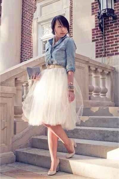 Pretty in Pink Bridal shower: Help pick my skirt.