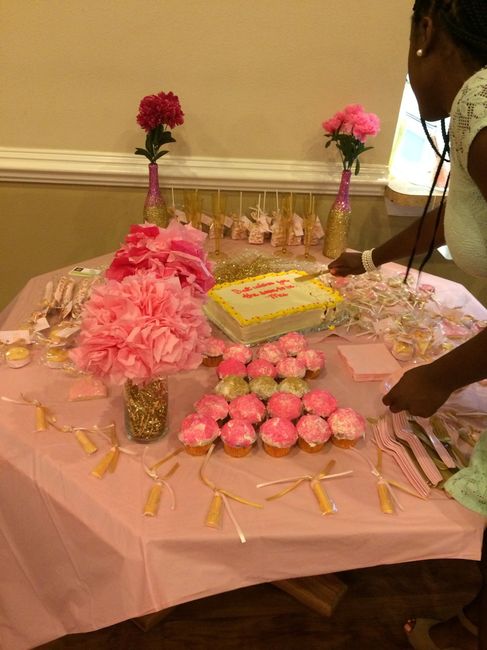 My pink and gold Bridal Shower! Pics