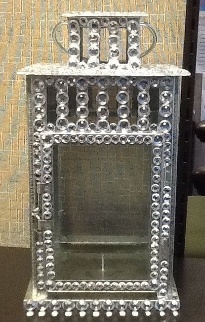 For you DIY ladies. My bliinged out lantern!! Pics