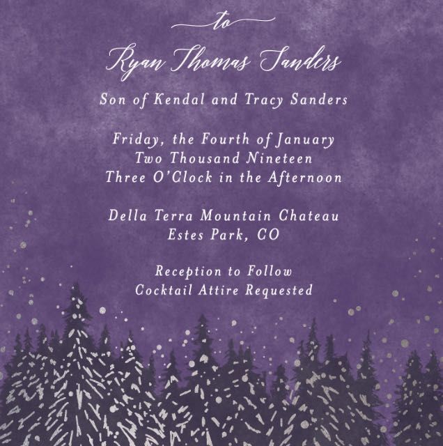 Let's see your invitations!  Any special details? - 1