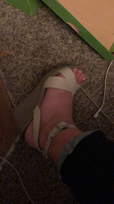 Comfy wedding shoes! 1