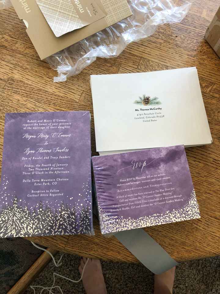 How much did you spend on invitations? - 1