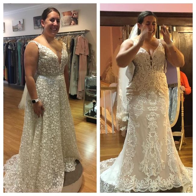 Help! i fell in love with two wedding dresses. 3