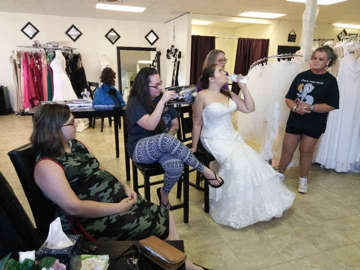 Sitting down and trying not to pass out 😂