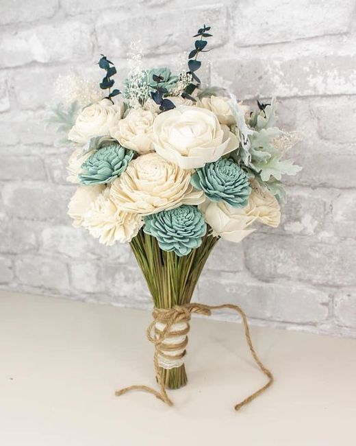 Anyone else using fake flowers on their bouquets? - 1
