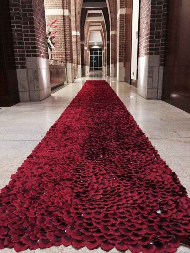 Flower petal aisle - 1