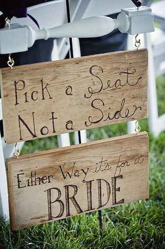 Pick a seat, not a side
