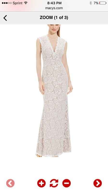 Prom dress as wedding dress?