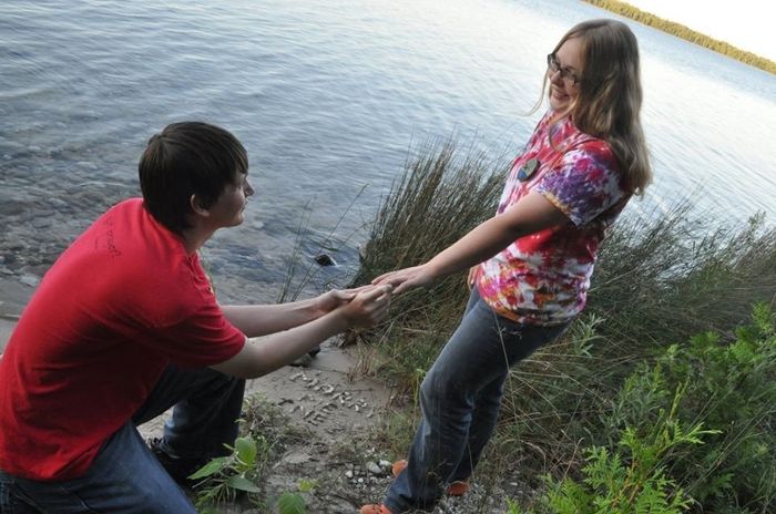 when & where did he proposed; were you surprised