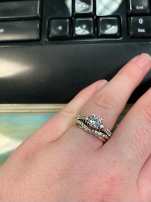 Show me your engagement rings and bands 17