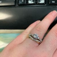 Show me your engagement rings and bands - 1