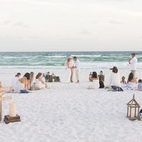 Blanket seating for beach wedding - 1
