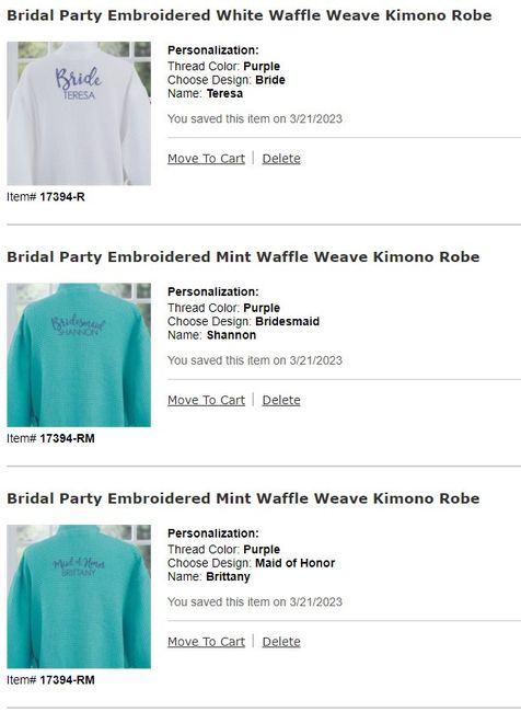 Who should buy the bridesmaid pajamas? - 1