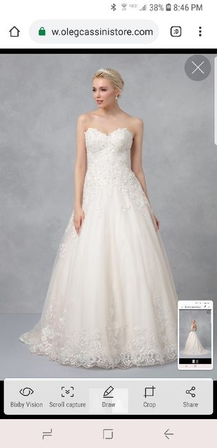 Does your wedding dress have lace, beading, or both? 1