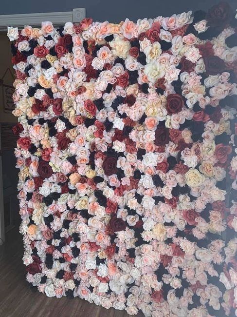 Floral wall backdrop 5