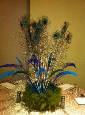 Peacock Brides - I need help with centerpieces!