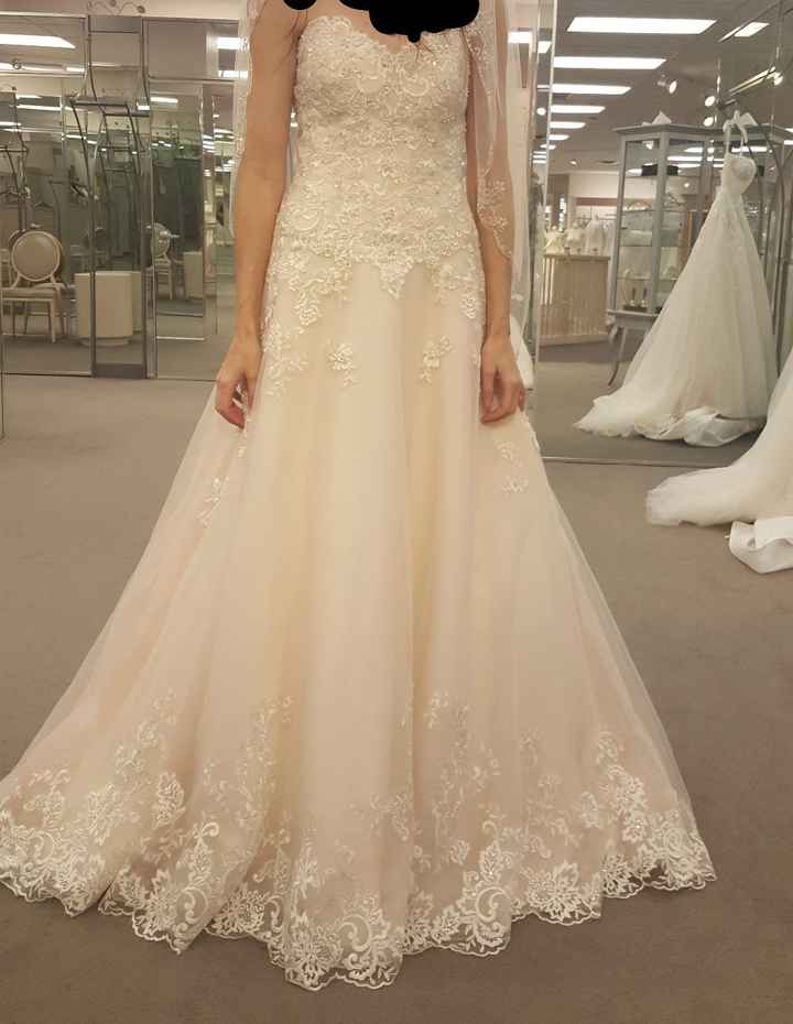 The dress from the front