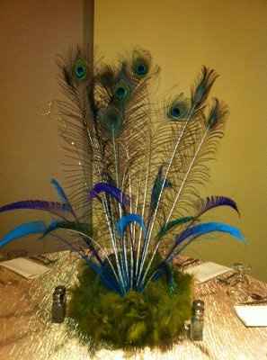 Peacock Brides - I need help with centerpieces!