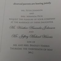 Wedding Invitation Wording - Lots of parents! - 1