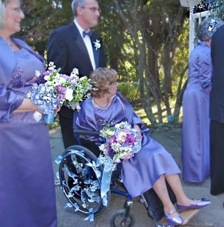 my bridesmaid is in a wheelchair! 3
