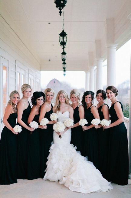 Bridesmaids in white or black? 2