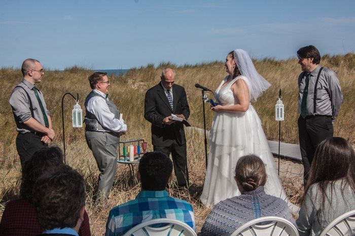 Outdoor ceremony without an arch 5