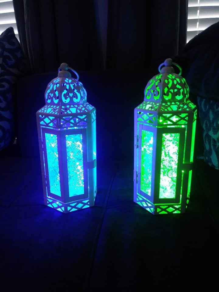 The lanterns we will hang instead of an arch.