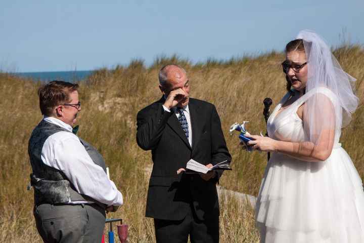 Even our officiant shed a tear
