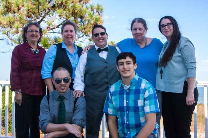 My wife with her sisters, son, niece, and great nephew