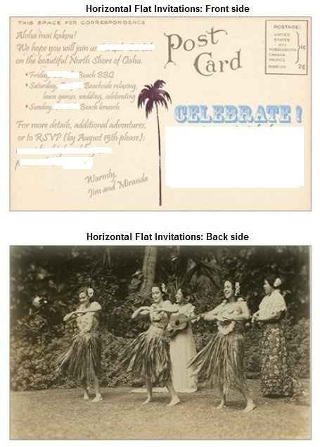 My wacky wedding invitation inserts (with pics)