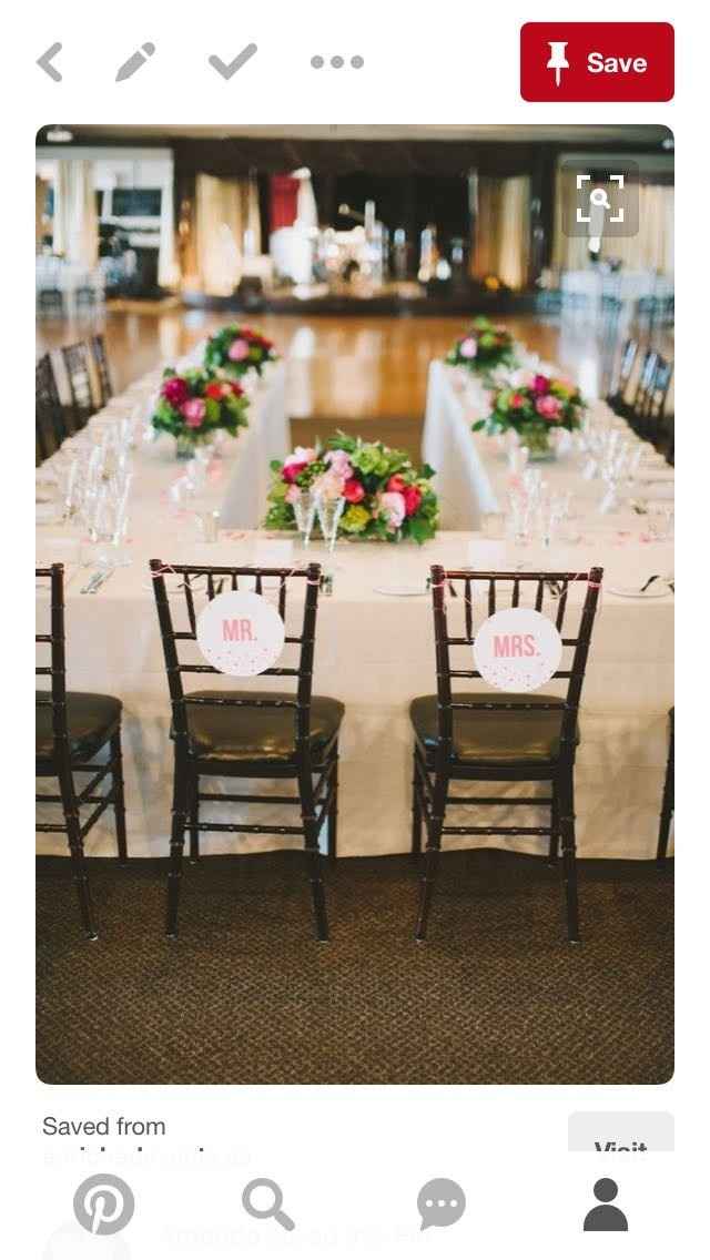 Head Table configuration