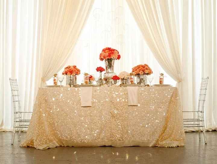 Sequin Head table