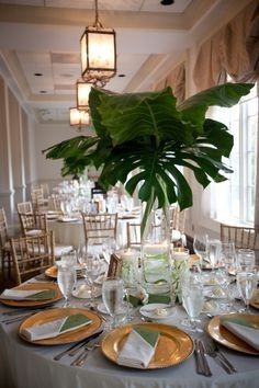 Beach theme centerpieces