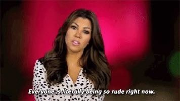 So rude.