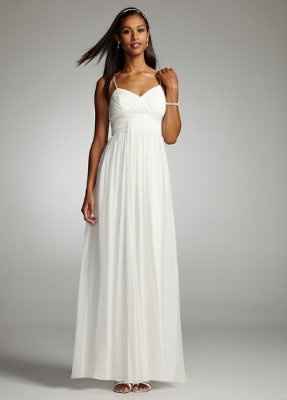 I don't want to wear polester on my wedding day and I don't want a plain or crazy dress