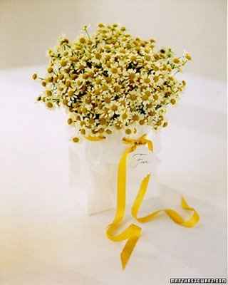 Centerpiece ideas for bumble bee themed wedding