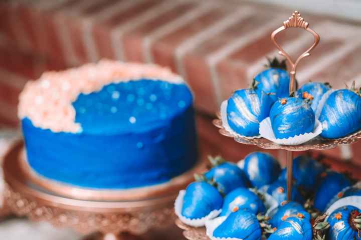 Celestial engagement party desserts