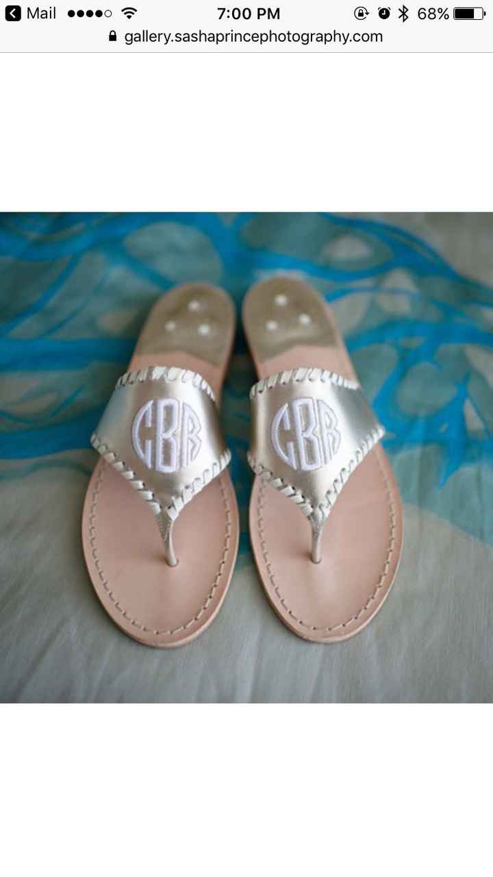 Brides wearing comfortable sandals?  Let me see them!