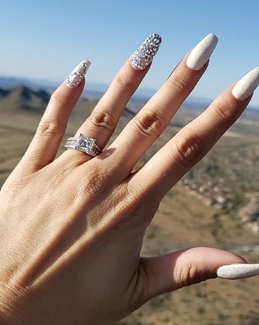 i got my wedding band! Show me your beautiful rings! 2