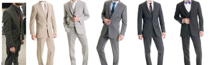 What suit color for the groomsmen? 12