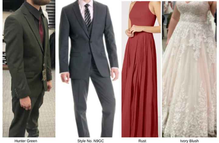 What suit color for the groomsmen? - 1