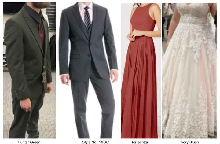 What suit color for the groomsmen? - 2