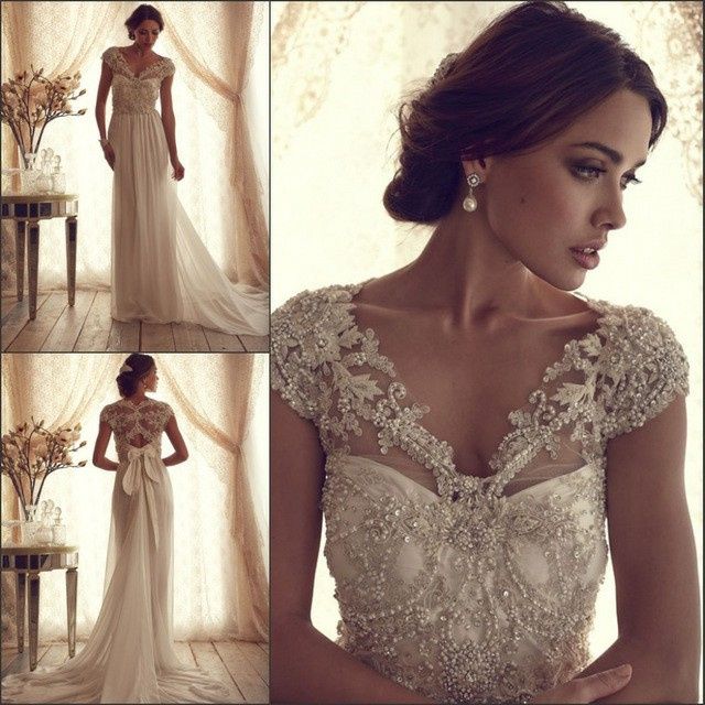 Beading my wedding dress 3